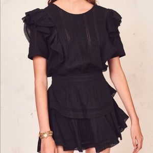 Loveshackfancy Natasha Dress Black